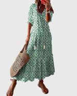 Amalia™ | Boho Vintage Summer Dress - Image 2