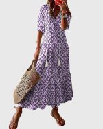 Amalia™ | Boho Vintage Summer Dress - Image 3