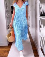 Glaiza | V-Neck Maxi Dress - Image 3
